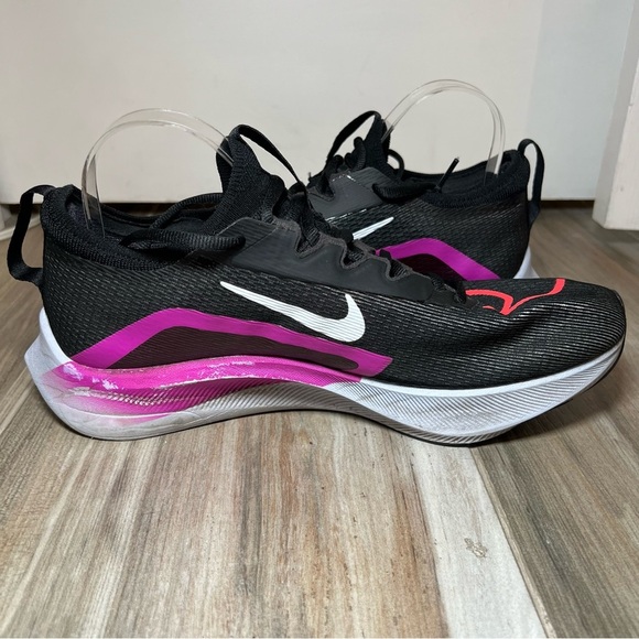 Nike Zoom Fly 4 Black Hyper Violet Mens Running Shoes / Sneakers Size 11 - Picture 6 of 10